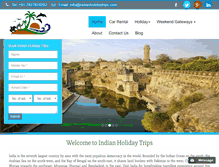 Tablet Screenshot of indianholidaytrips.com